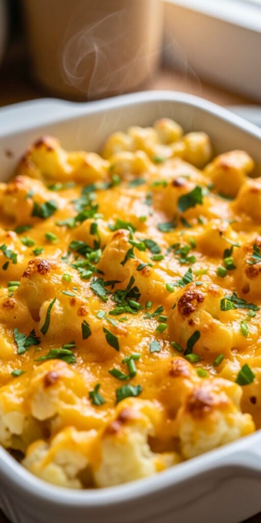 Keto Cauliflower Mac and Cheese