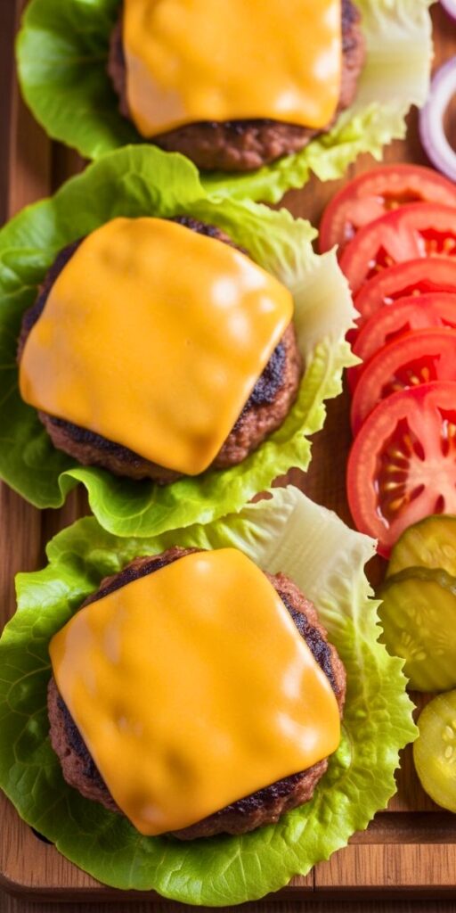 Keto Cheeseburger Lettuce Wraps