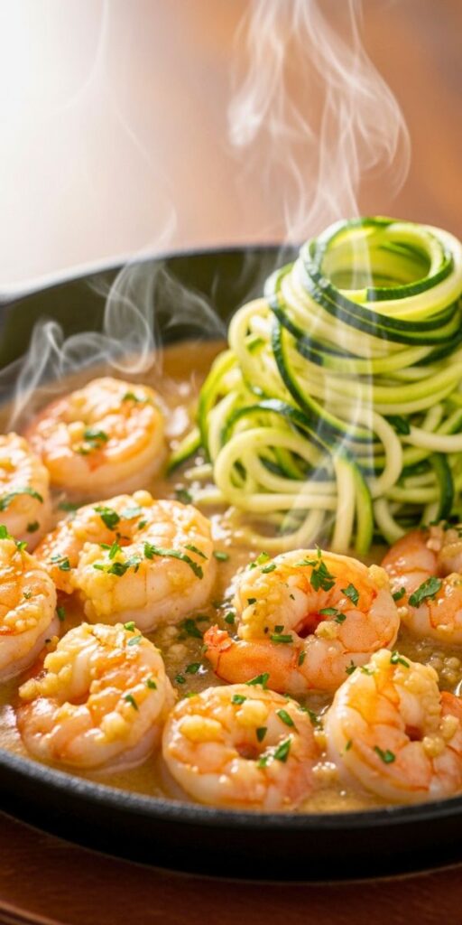 Keto Creamy Garlic Shrimp