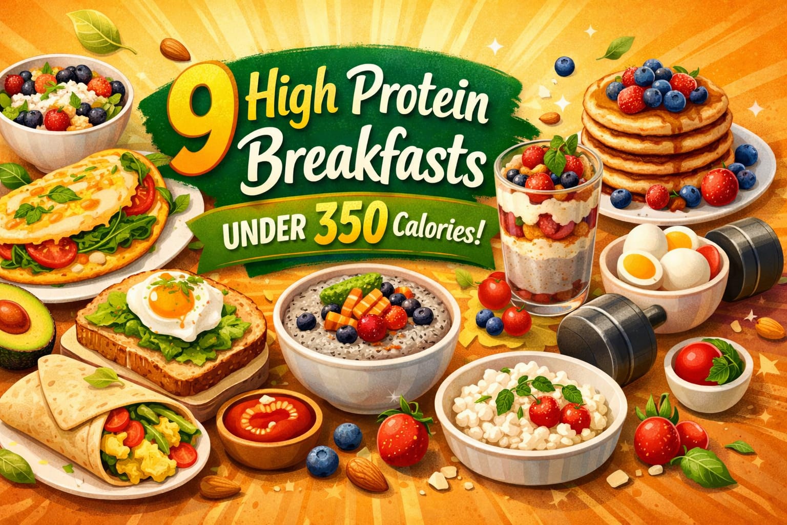 9 High Protein Breakfasts Under 350 Calories (Fat Burning Morning Meals ...