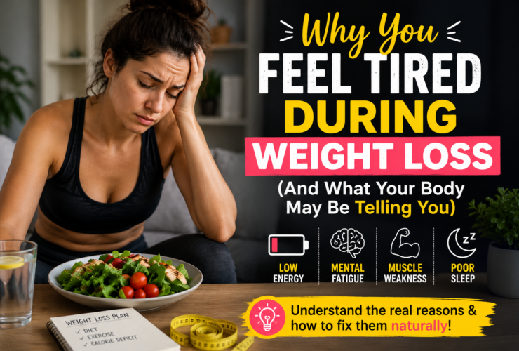 woman feeling tired during weight loss