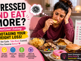 woman stress eating during weight loss
