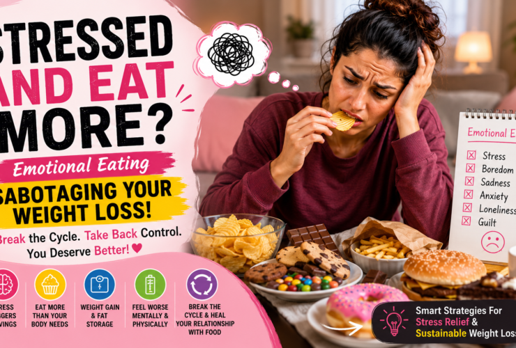 woman stress eating during weight loss
