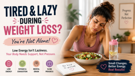 woman feeling tired and exhausted during weight loss