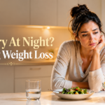 woman feeling hungry at night during weight loss
