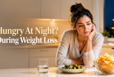 woman feeling hungry at night during weight loss