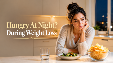 woman feeling hungry at night during weight loss