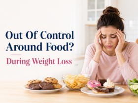 woman feeling out of control around food during weight loss