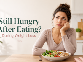 woman feeling hungry even after eating enough during weight loss